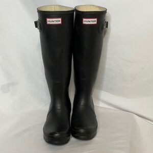 Hunter Original Tall Rain Boots Black Size 5